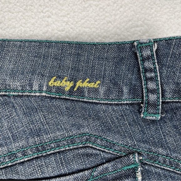 VTG Baby Phat Jeans Y2K Women Sz 20 Flare Med Wash Logo Flap Pockets Tall - Picture 4 of 11
